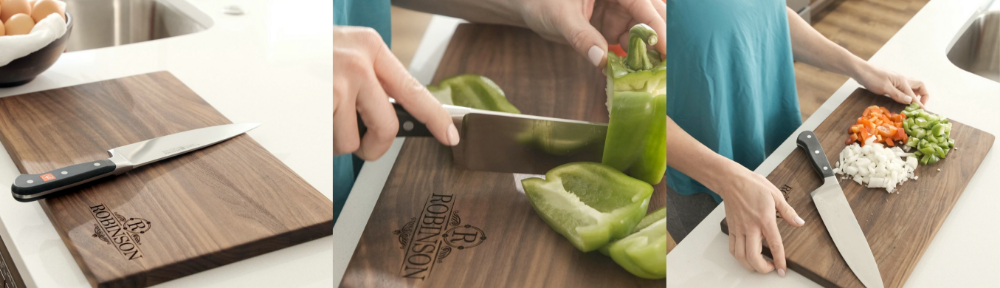 Rustic Cutting Board - Double Handle European Board