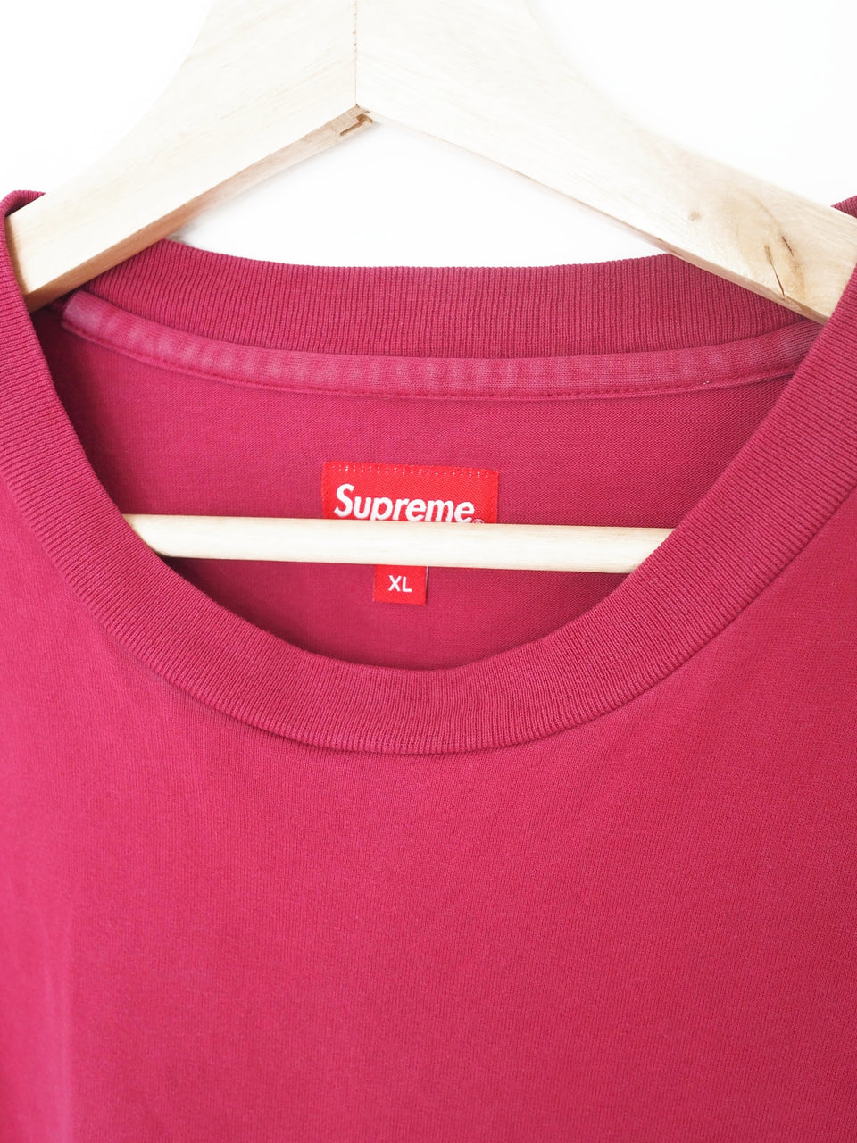 supreme red long sleeve shirt