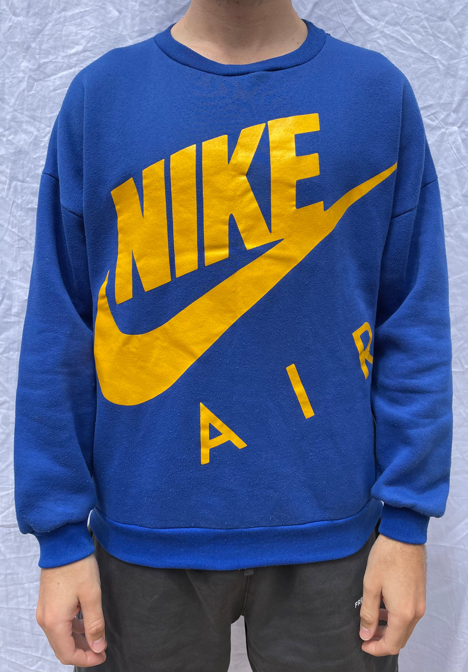 vintage nike yellow sweater