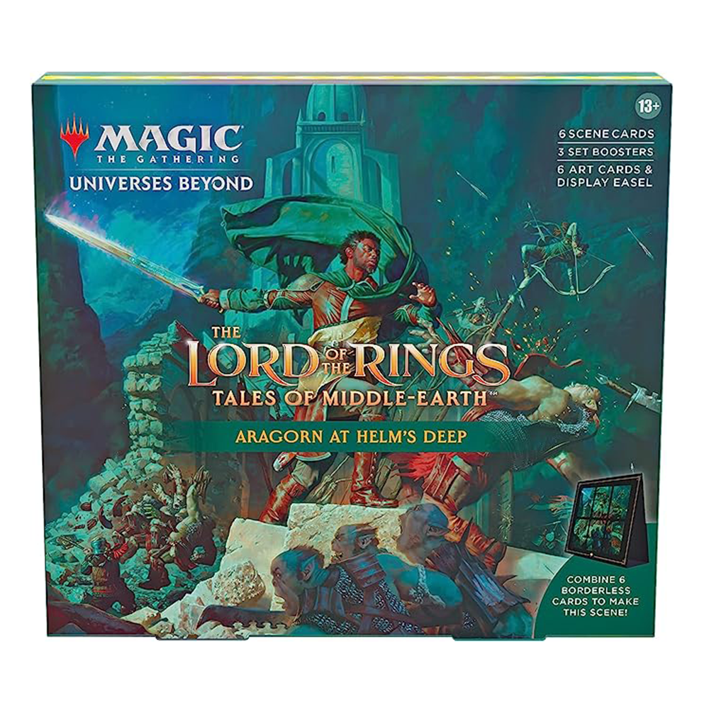 Universes Beyond: The Lord of the Rings: Tales of Middle-earth Scene Box - [Aragorn at Helm's Deep] Universes Beyond: The Lord of the Rings: Tales of Middle-earth (LTR)