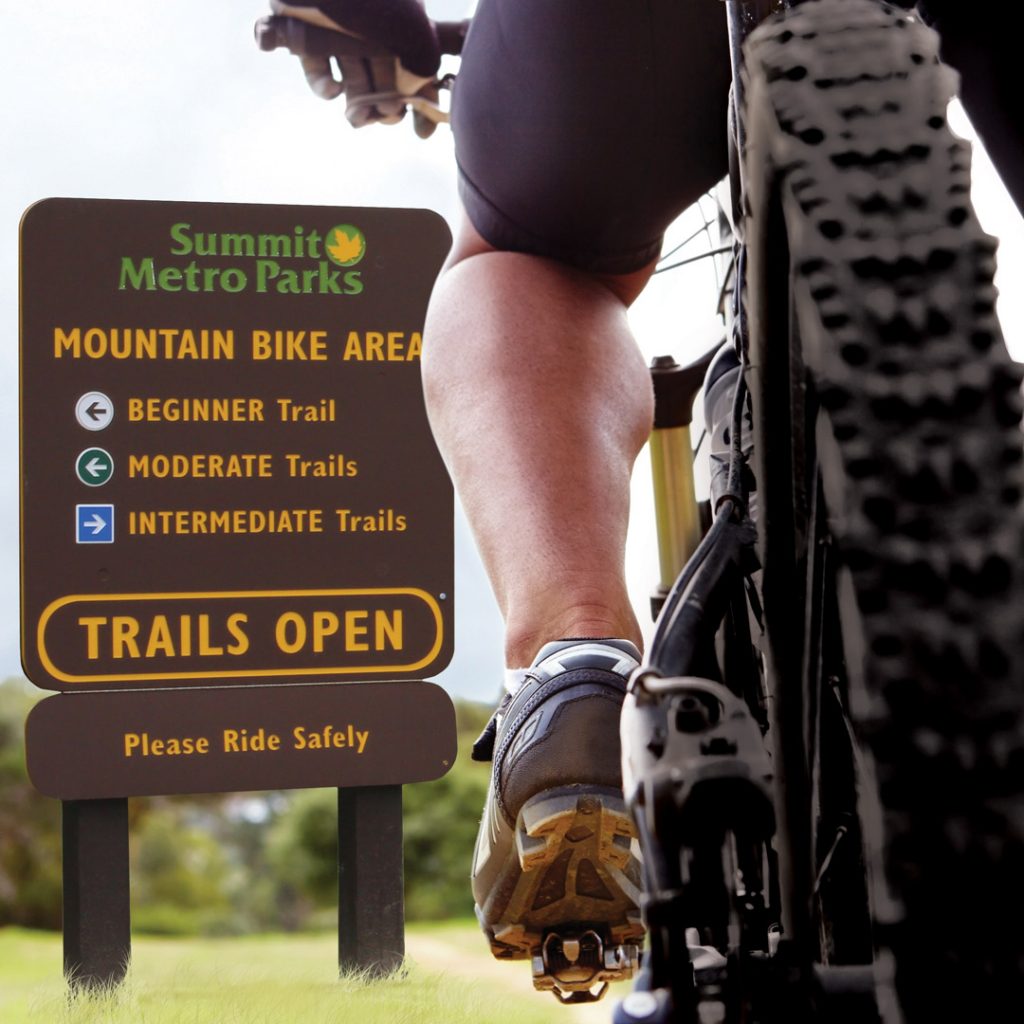 King Color Core Biking Trail Sign | AdVision Signs - Pittsburgh, PA
