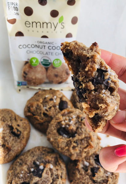 Tahini Coconut Almond Chocolate Chunk Cookies | Emmy's Organics