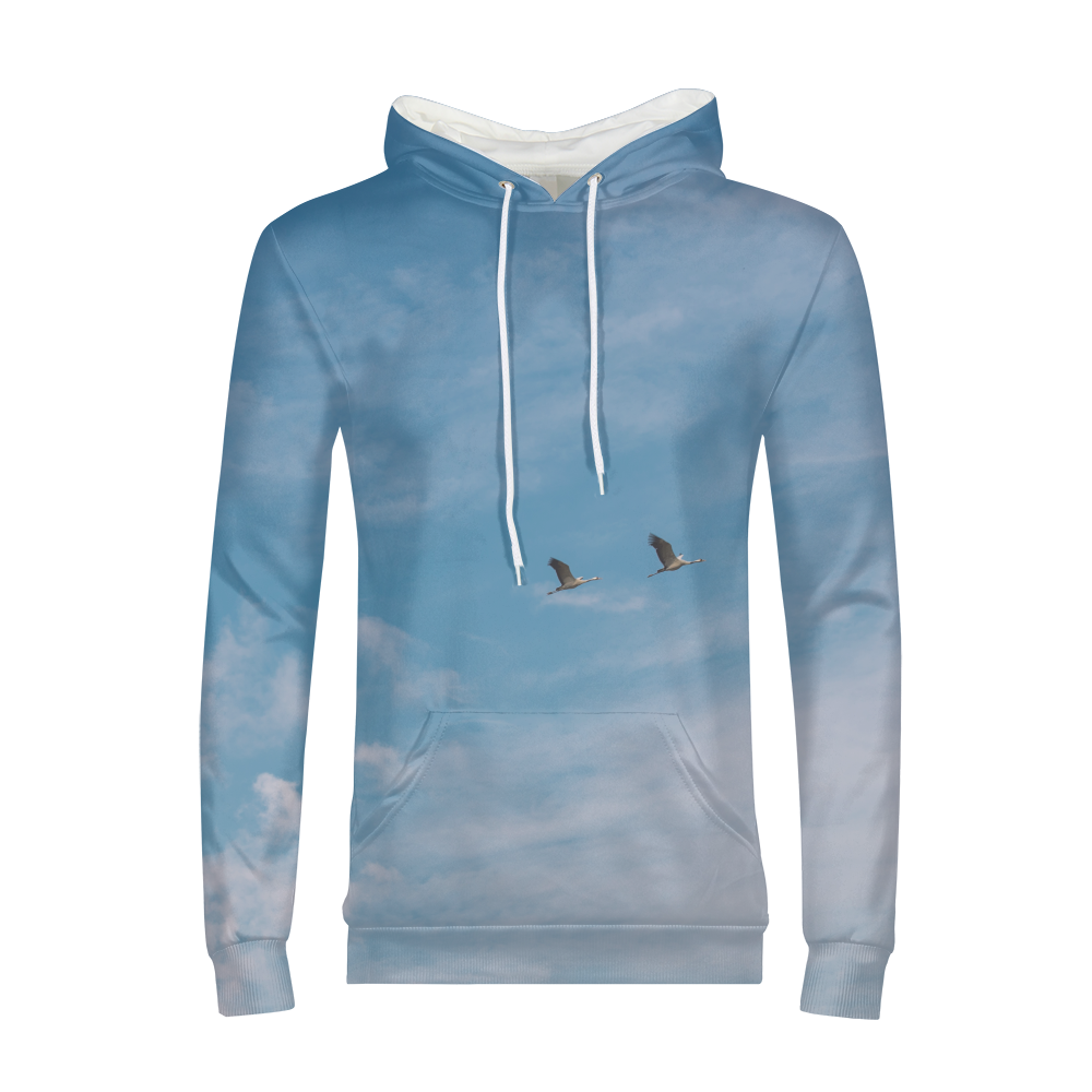 sky blue mens hoodie