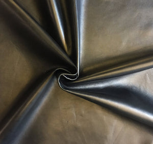 soft black leather fabric