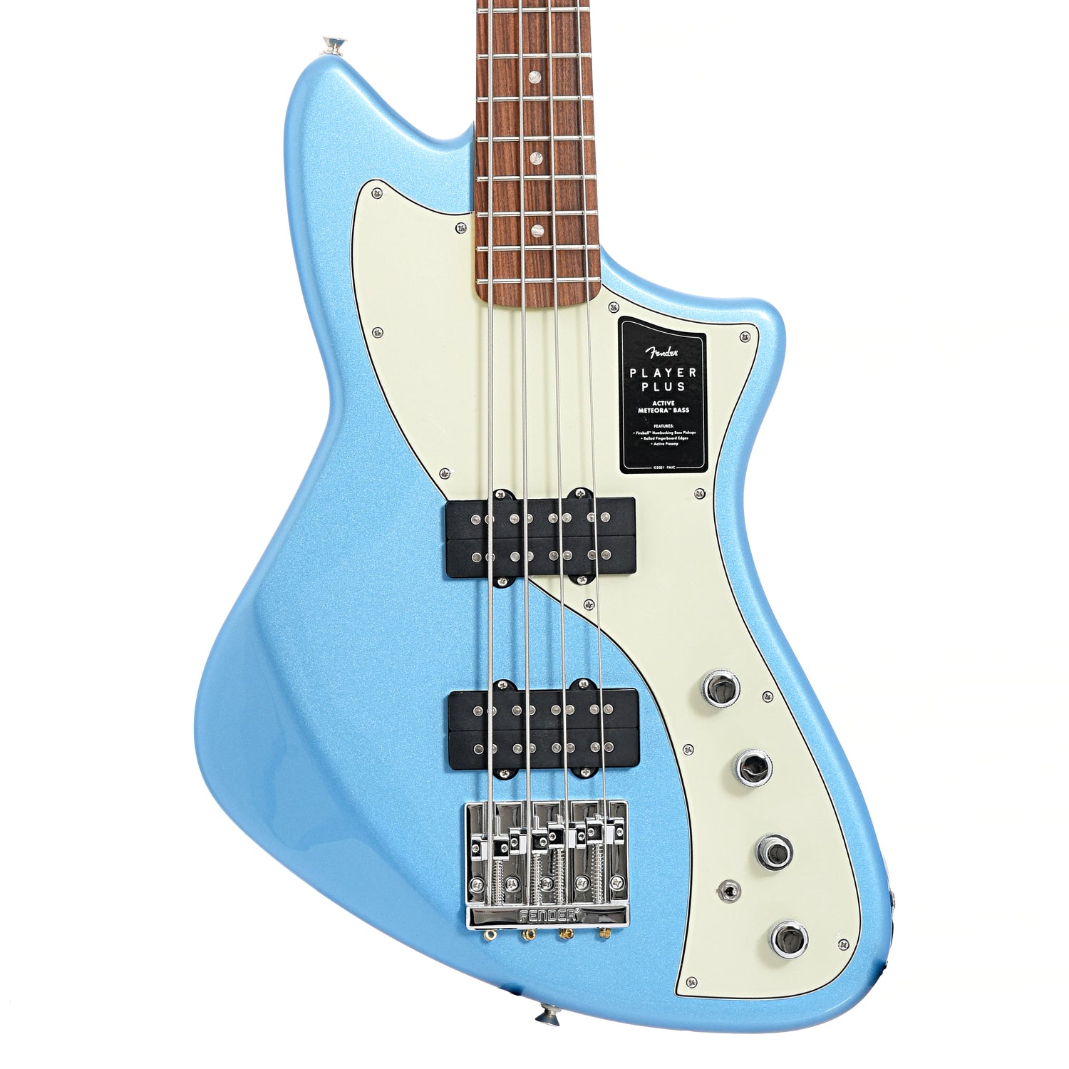Fender Player Player Plus Active Meteora Bass, Opal Spark