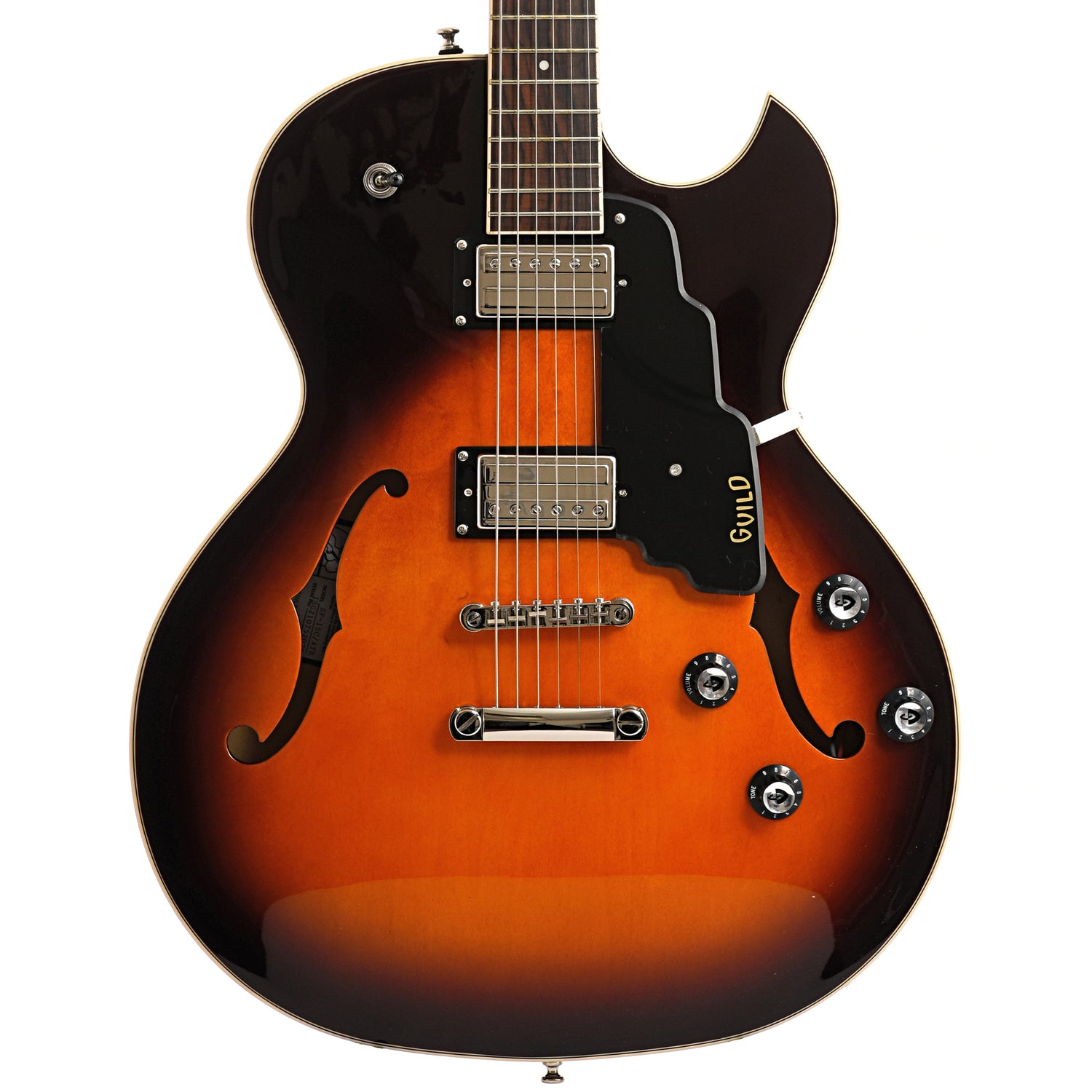 single cutaway semi hollow guitar