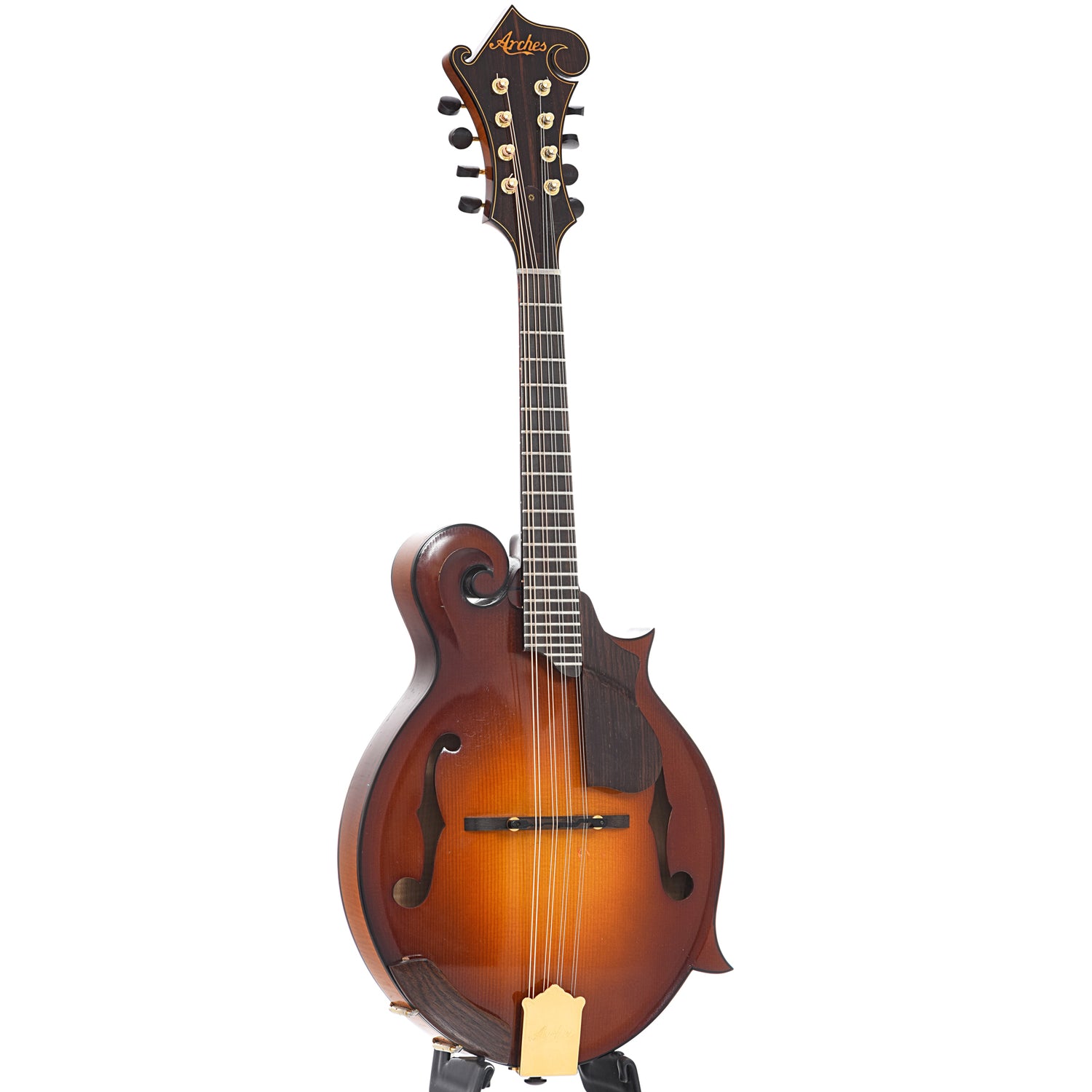 Full front and side of Arches F-5 Style Mandolin (2008)