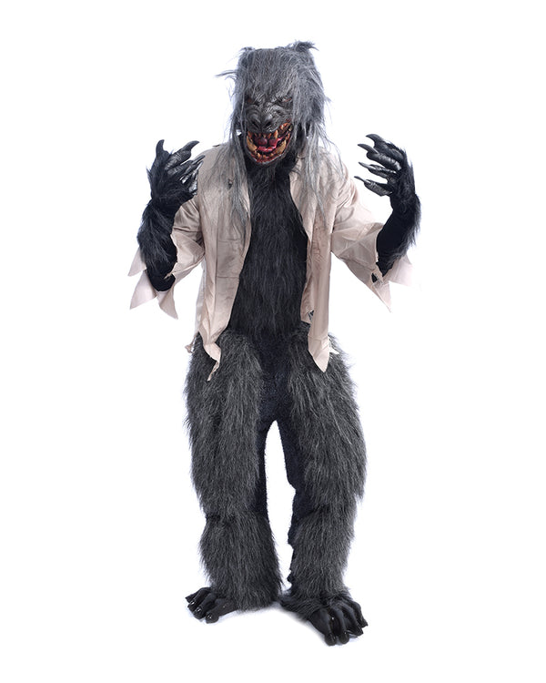 Killer Kick Ass Wolf Werewolf Costume Kit, with Wolf Mask, Shirt, Pant ...