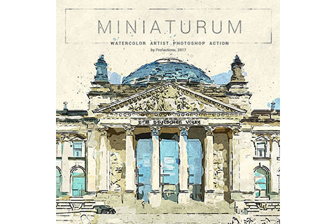 Miniaturum - Watercolor Sketch Photoshop Action