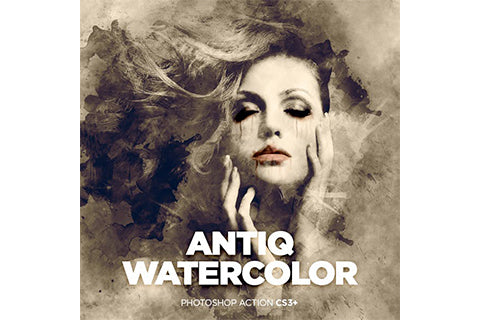 Antiq Watercolor CS3+ Photoshop Action