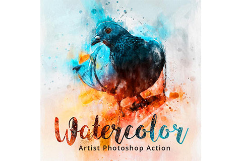 Watercolor Artist Photoshop Action