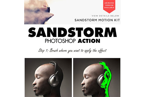 Sandstorm Photoshop Action