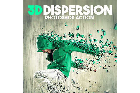 3D Dispersion Photoshop Action