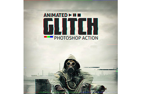 Animated Glitch - Photoshop Action