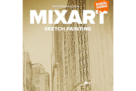 MixArt - Sketch Painting Photoshop Action