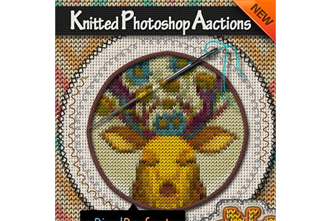 Knitted Style Photoshop Actions