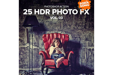 25 HDR Photo FX V.3 - Photoshop Action