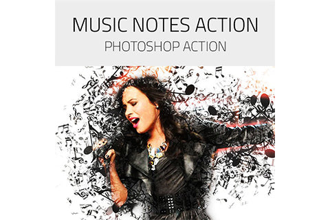 Music Notes Photoshop Action