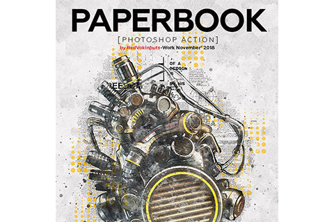 Paper Book Photoshop Action
