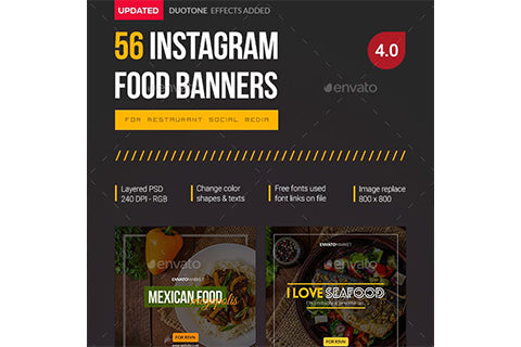 56 Instagram Food Banners