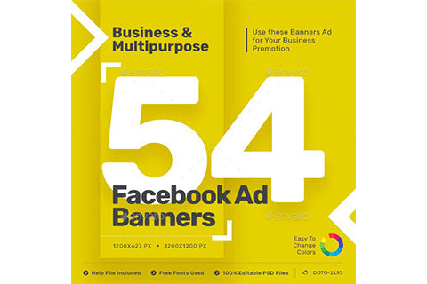 Facebook Ad Banners - 27 Designs - Updated!