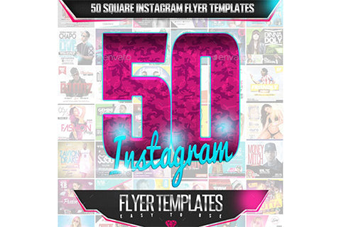 50 Square Instagram Flyer Templates