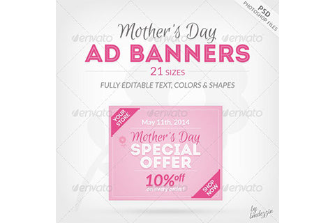 Mothers Day Ad Banners