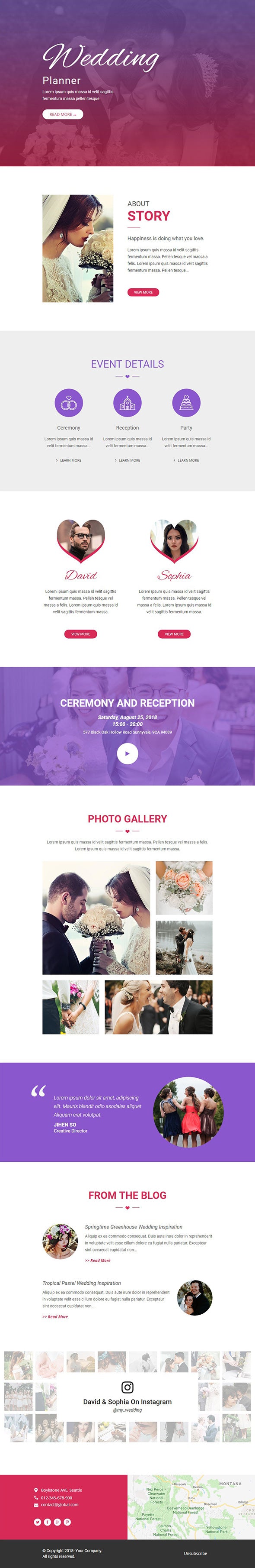 Free Wedding Planner Email Template