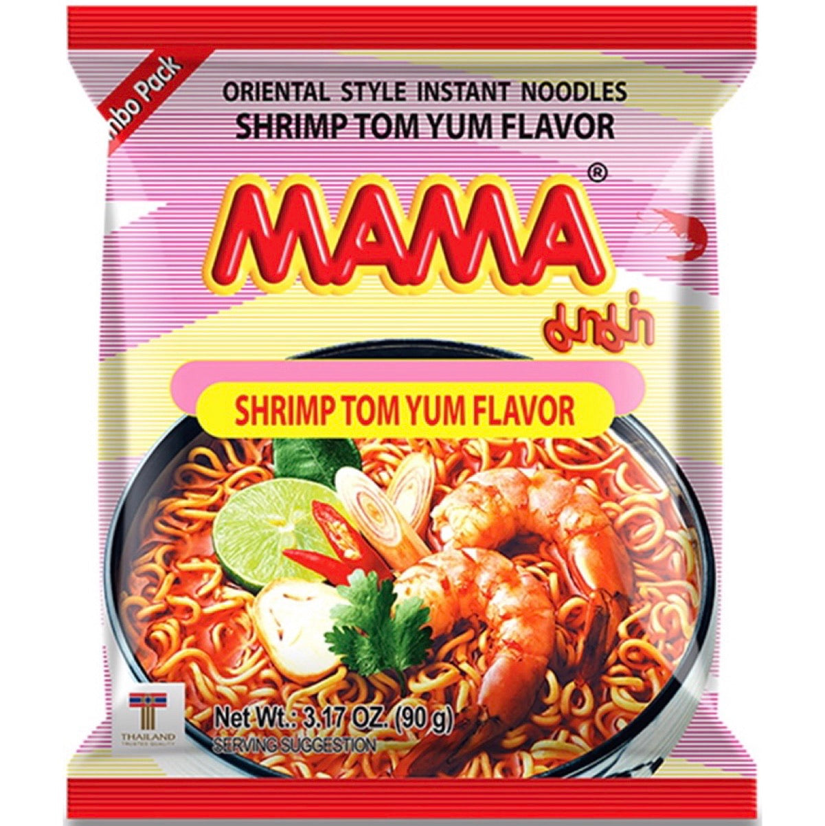 Thai agri foods co ltd Mama Jumbo Noodles Tom Yum 90g is not halal