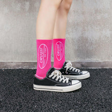 Load image into Gallery viewer, Crush Print Vibrant Color Cotton Crew Socks - MoSocks
