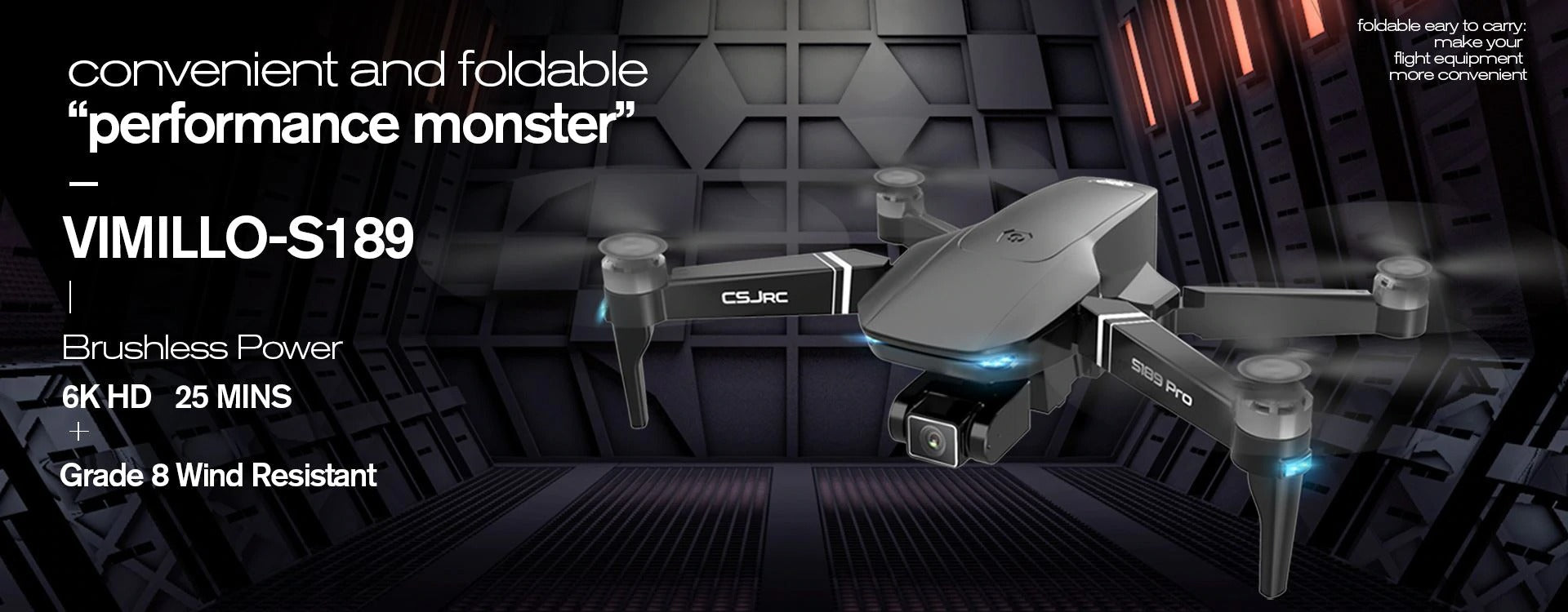 S189 6K drone performance beast