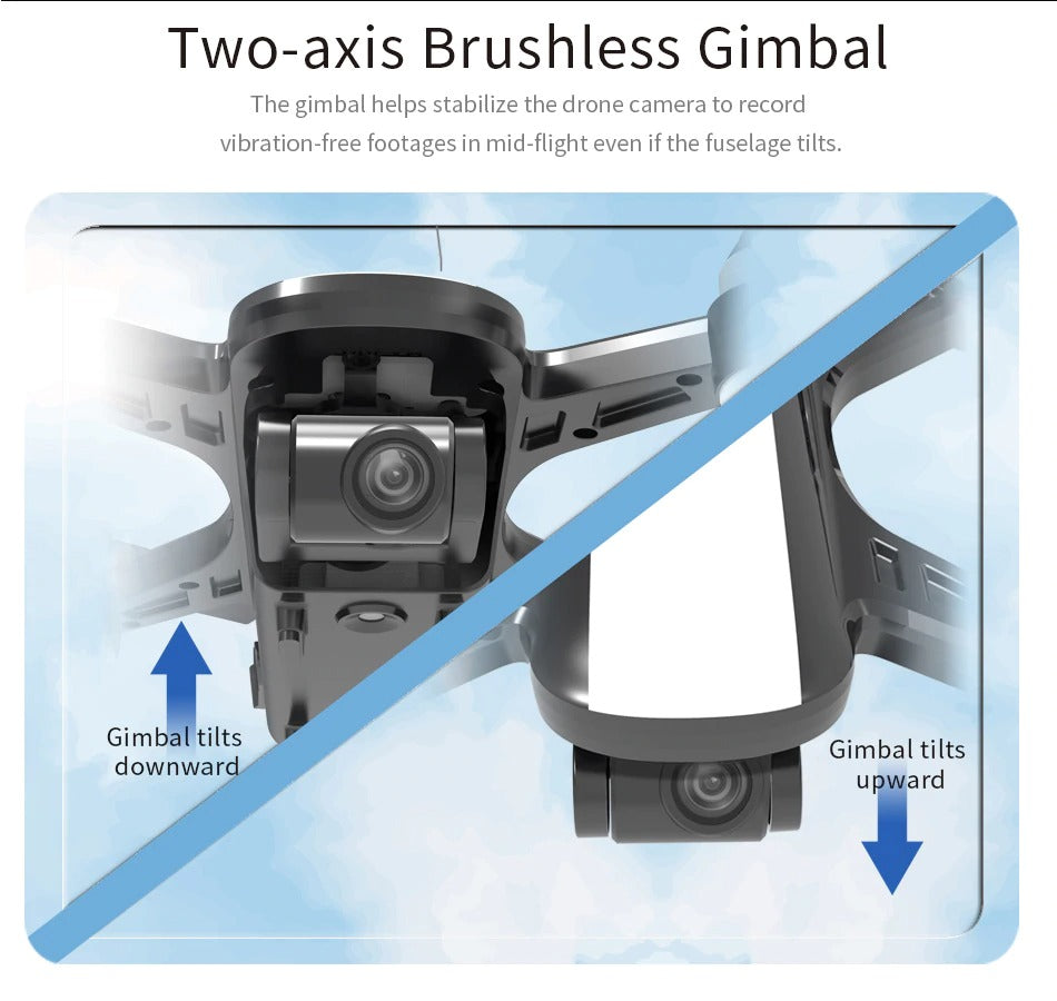 X9PS brushless gimbal stability mechanism