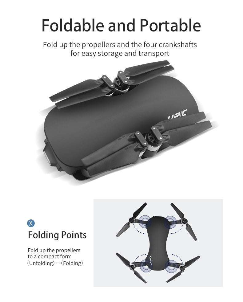 foldable X12 4K drone