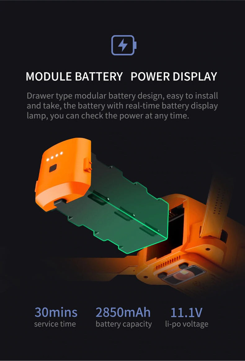 modular battery design and power display
