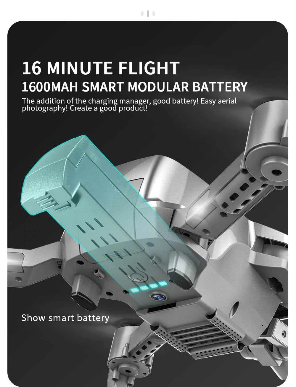 L106 Pro mini drone modular battery
