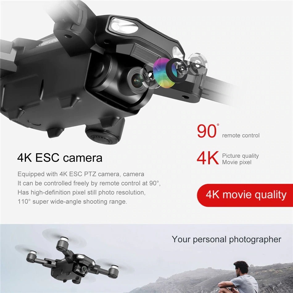 6k dual camera drone ESC PTZ camera