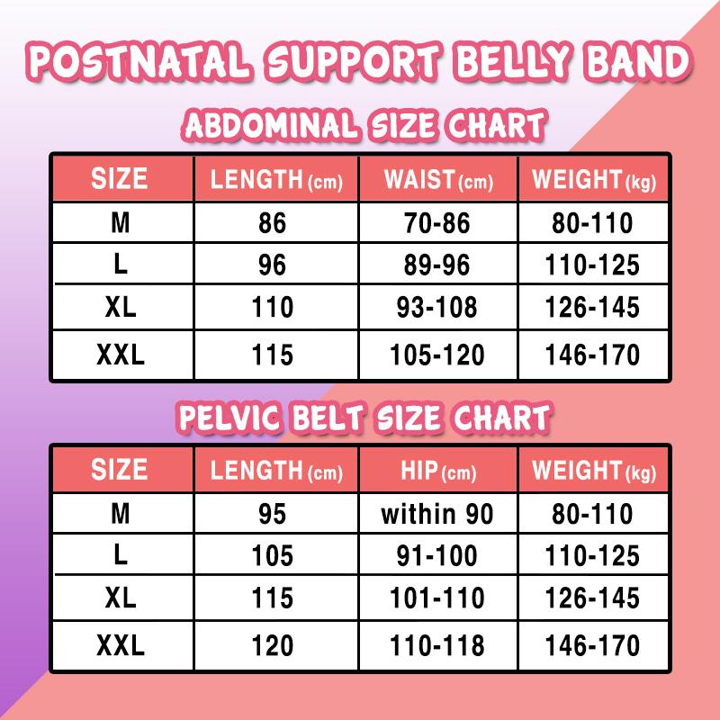Bella Band Size Chart