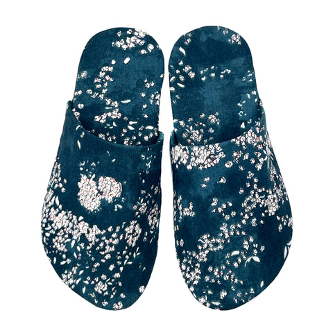 a pair of whisper slippers by dhurata davies, made in nani iro double gauze fabric