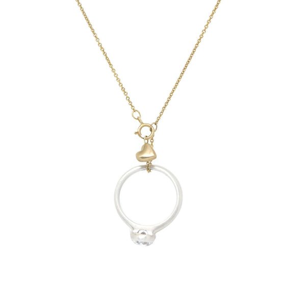 The Heart Ring Holder Necklace – Emily C Jewelry