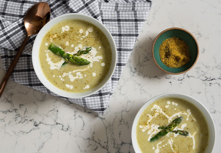 Dill pollen in asparagus soup
