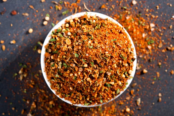 Spice rub for salmon and pork made with real paprika