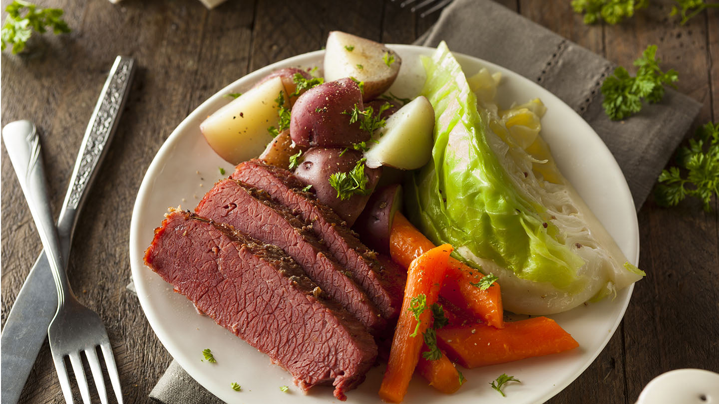 Irish Corned Beef Brisket Recipe. Irish food for St. Patrick's DayRecipe