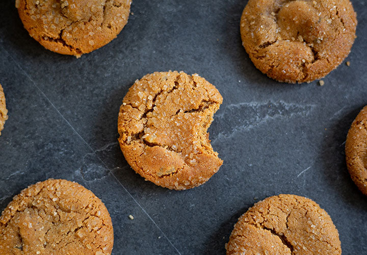 Ginger cookie recipe made with four different kinds of ginger spice.