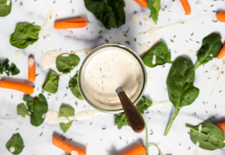  lavender buds in ranch dressing