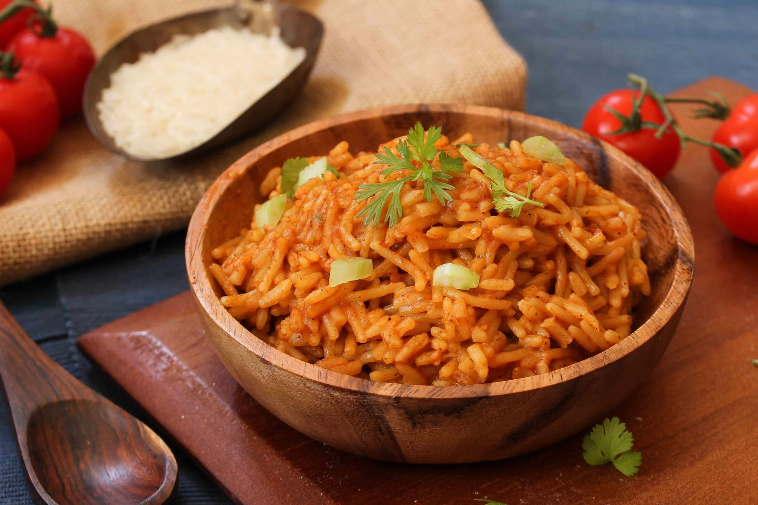 Savory Spanish rice in a bowl made with paprika