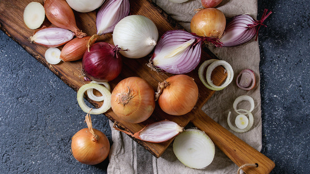 Onions of various species
