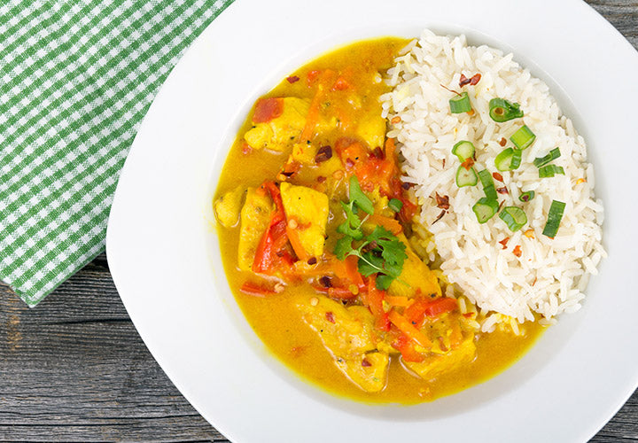 Easy Thai chicken curry made in one pot.