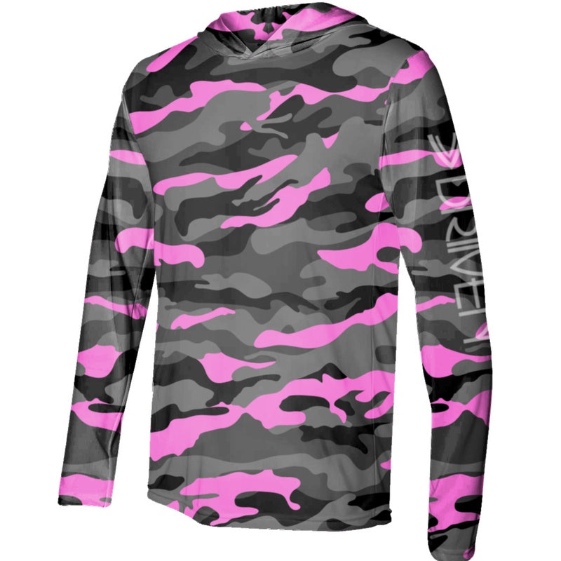 pink camo pullover