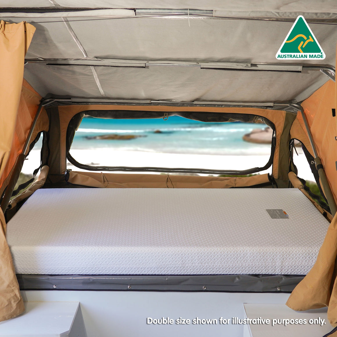 clark rubber caravan double mattress