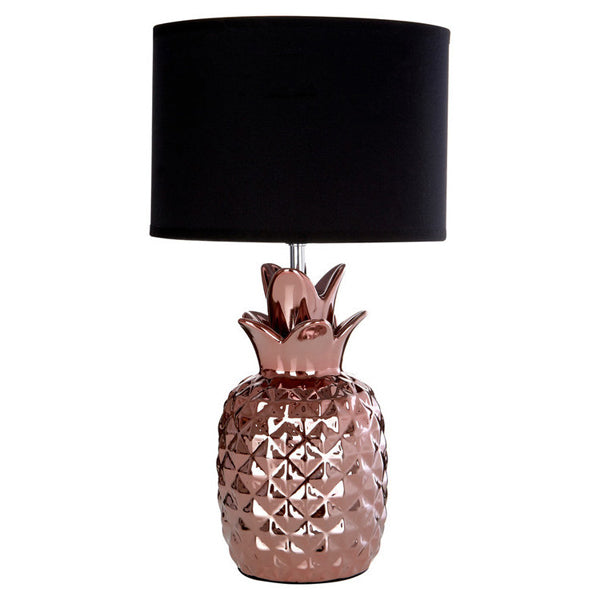 Teddys Collection Pineapple Ceramic Copper Table Lamp